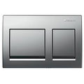 GEBERIT PLAQUE ALPHA35 CHROME POUSSOIRS CARRES 115.045.21.5
